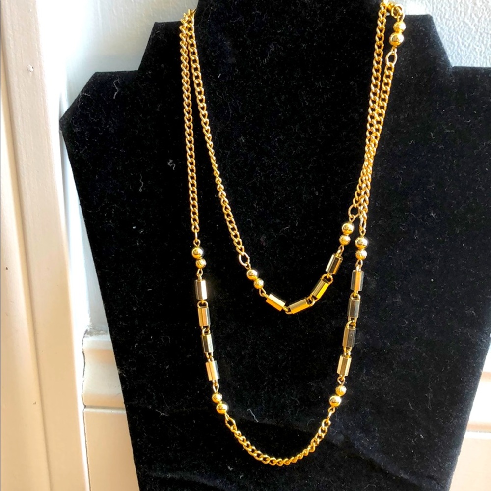 35” Gold Tone Necklace